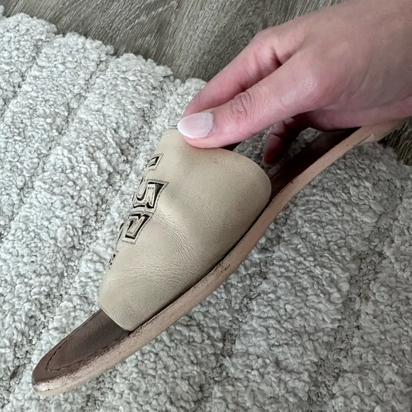 Tory Burch Melinda Slide Sandal Tan Beige 9 - Picture 4 of 9